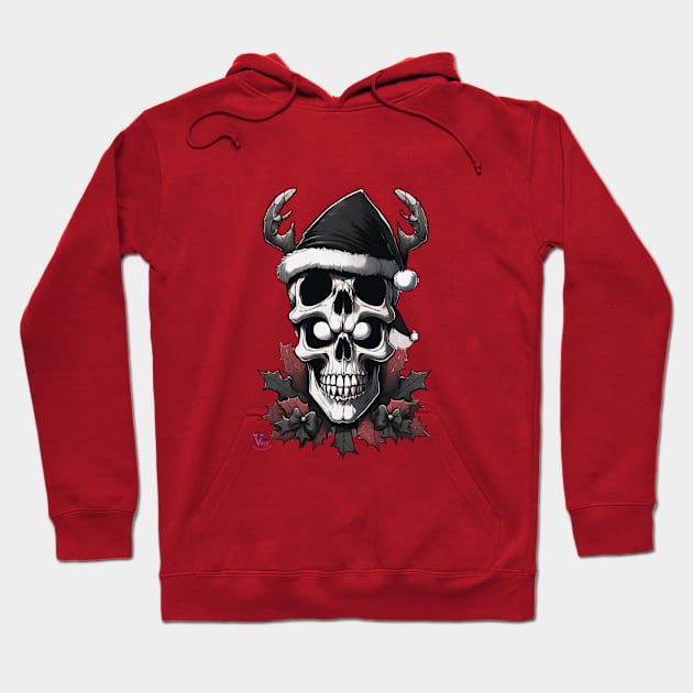 Double xmas skull Hoodie by Viper Unconvetional Concept